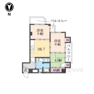 シルフィード【5階】の間取り