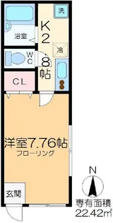 パインヒル市川【1階】の間取り