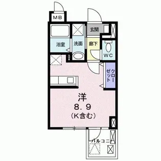ステージ グラシア【6階】の間取り