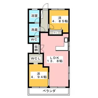 第3サンハイツ大森【3階】の間取り