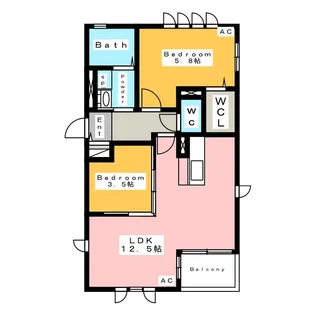 Heim T.I.W【2階】の間取り