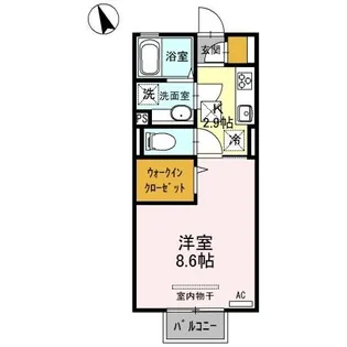 アヴニール【1階】の間取り