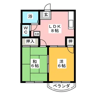 ストーク東山 A棟【2階】の間取り
