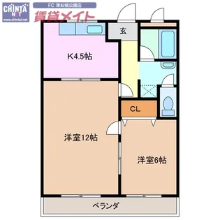 テピカルイブ【4階】の間取り