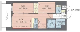 プレジオ西日暮里NORTH【2階】の間取り