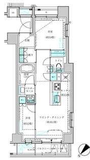 ヴィークブライト月島【5階】の間取り
