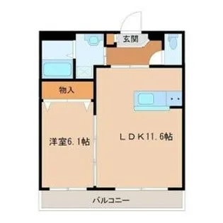 グレイスコート岡台【2階】の間取り
