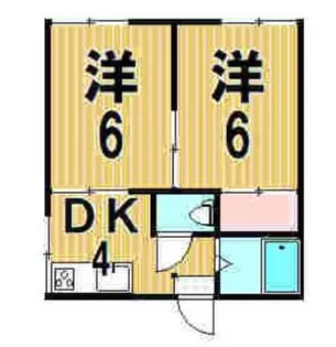 第五テラス中島 ペ ット可 201号室【2階】の間取り