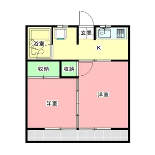 和光コーポ【2階】の間取り