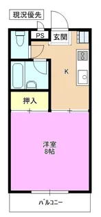 コーポ御幣川【2階】の間取り