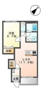 サニースペース【1階】の間取り