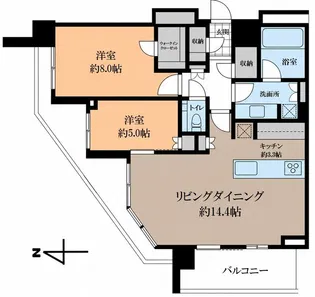 グランドメゾン白金の杜ザ・タワー【20階】の間取り