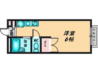 エステートピアE.V.O【2階】の間取り