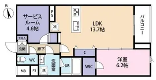 SPコート興野【4階】の間取り