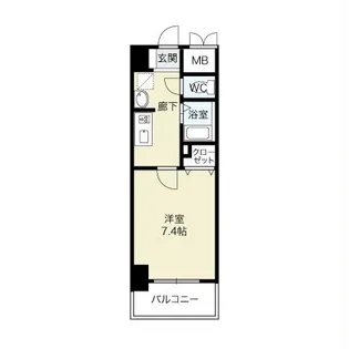 グランドハイツ末広311【5階】の間取り