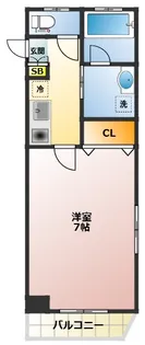 テラス風見鶏【1階】の間取り