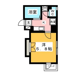 T’s スクエアー【7階】の間取り