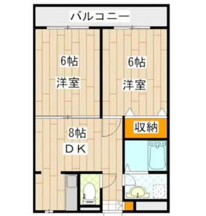 ベルウッド野川【5階】の間取り