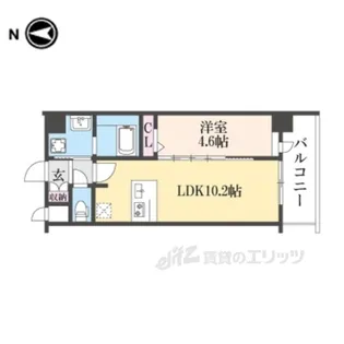 CRESTTAPP京都太秦天神川DEX2【4階】の間取り