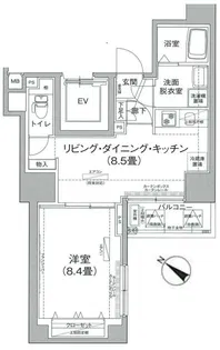 アイルプレミアム文京六義園【9階】の間取り