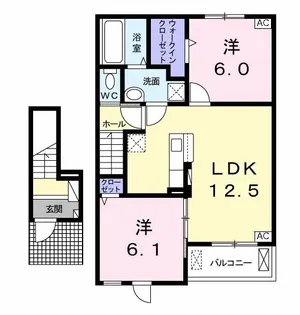 エスプラネード【2階】の間取り