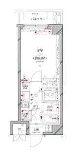 パレステュディオ大森WEST【3階】の間取り