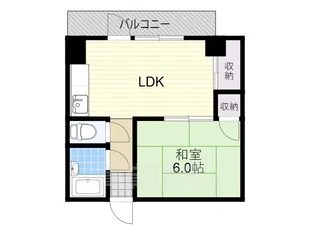 新町POビル【5階】の間取り