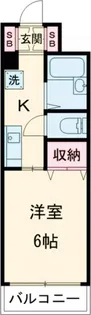 ラヴィル1108【1階】の間取り
