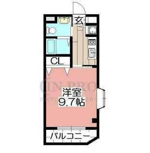 フォセット百道【3階】の間取り