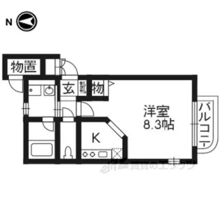 サンクラージュ山科駅前【1階】の間取り