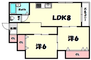 第一永光マンション【4階】の間取り