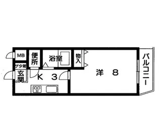 ジュネス鴨池I【1階】の間取り