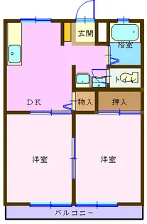 たんぽぽの詩I【2階】の間取り