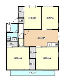 サンビレッジ6番館【2階】の間取り