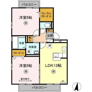 カサ・フェリス【1階】の間取り