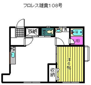フローレス雄貴【3階】の間取り