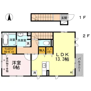 東京都杉並区上井草1【アパート】の間取り