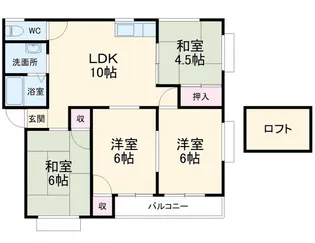 フォーライフ見和【2階】の間取り