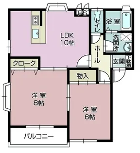 クリーンシャトー【2階】の間取り