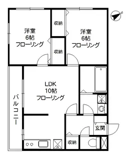 K・HouseII【2階】の間取り