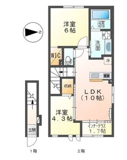 シャインテラス【2階】の間取り