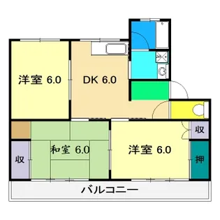 クレールイワタ【1階】の間取り