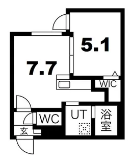 ラグジースペース南郷【3階】の間取り