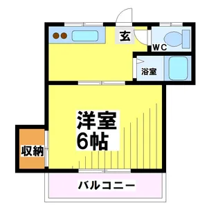 東京都府中市白糸台6【アパート】の間取り