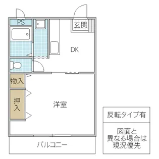 茨城県水戸市白梅4【マンション】の間取り