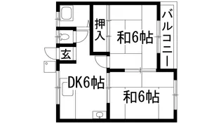 茶谷マンション【3階】の間取り