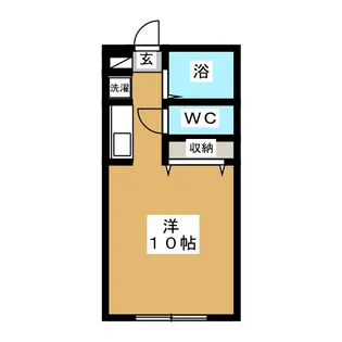 パルメゾン八軒【1階】の間取り