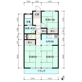 上野コーポ【1階】の間取り