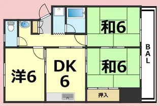 LEGAL MAISON 津之江II【2階】の間取り
