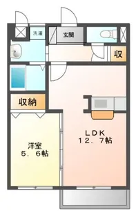 アメージングA棟【1階】の間取り